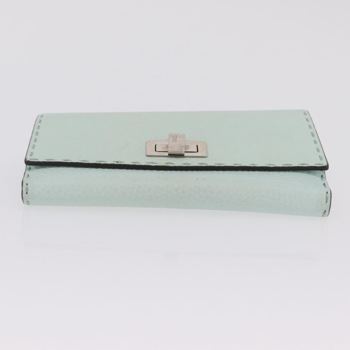 Fendi Selleria Peekaboo Leather, Green, Leather, Wallet
