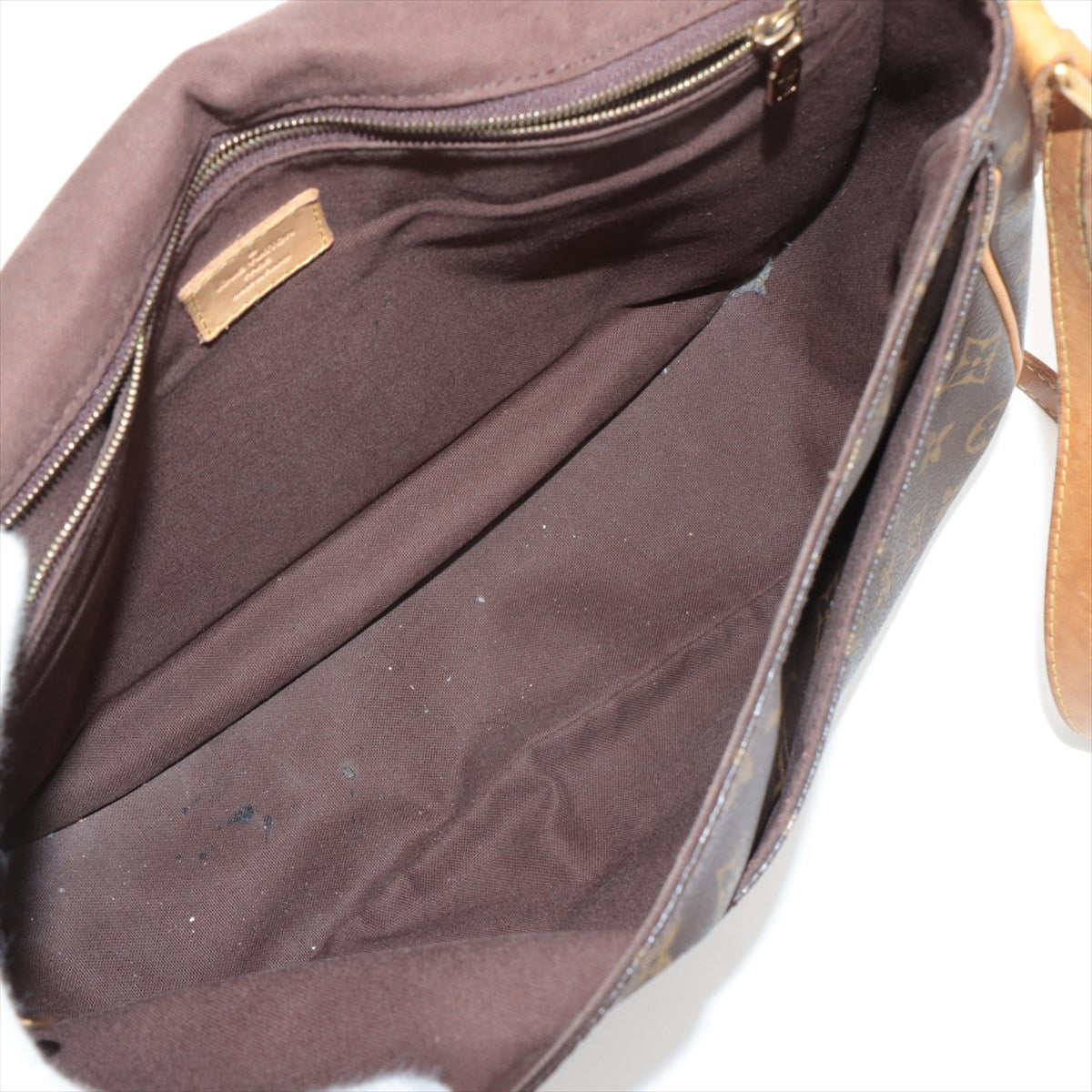 Louis Vuitton Menilmontant Handbag Monogram Canvas, BROWN, CANVAS, Crossbody bag