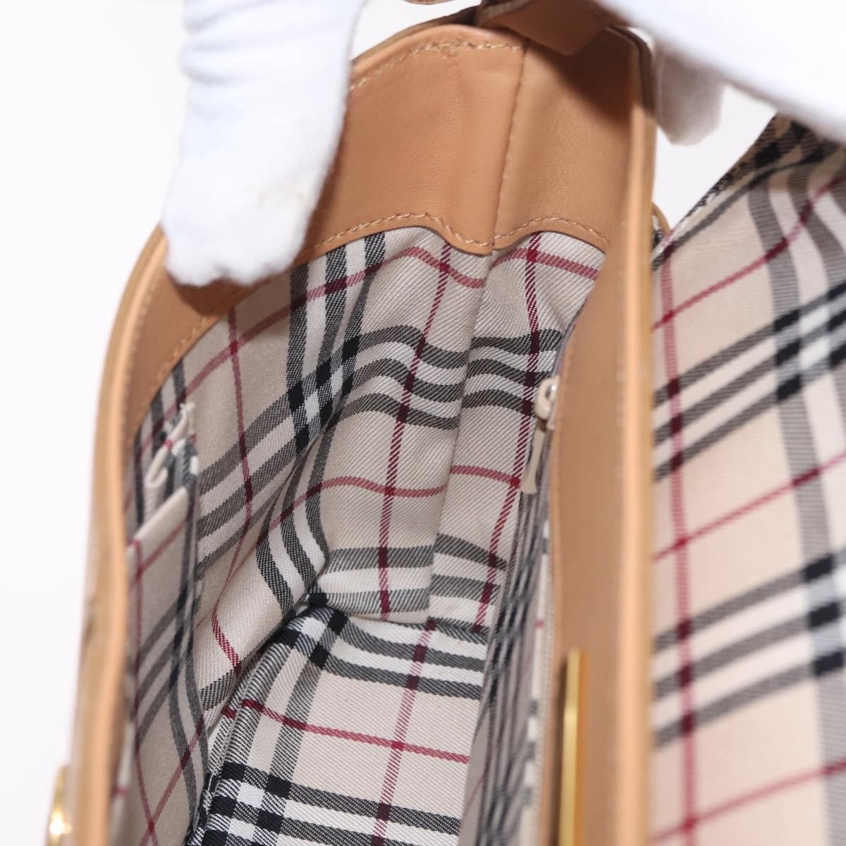 Burberry Shoulder Bag Leather, Beige, Leather, Shoulder Bag