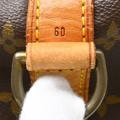 Louis Vuitton Keepall Bandoulière Monogram, Brown, Canvas, Travel Bag