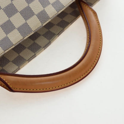 Louis Vuitton Soffi Damier Ebene, White, Canvas, Handbag