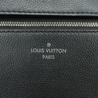 Louis Vuitton Lockme Ever Leather, Black, Leather, Handbag