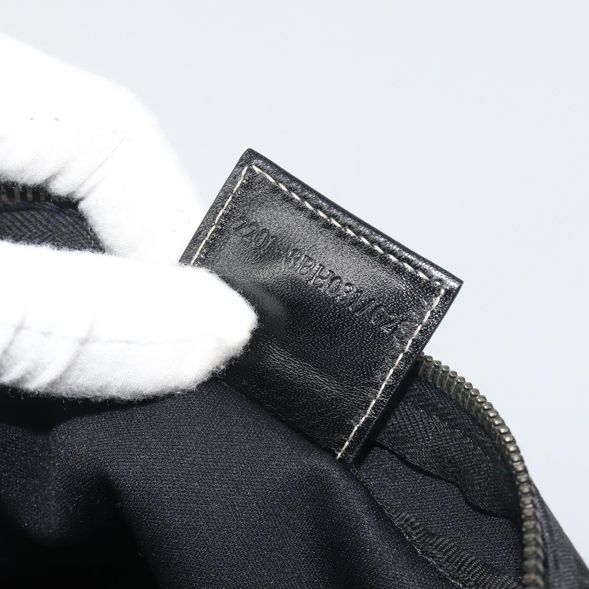 Fendi Shoulder Zucchino Canvas, Black, Canvas, Shoulder Bag