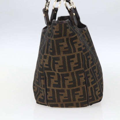 Fendi Chef Zucca Canvas, Brown, Canvas, Tote Bag