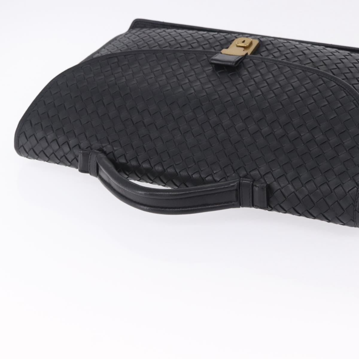 Bottega Veneta Envelope Intrecciato Nappa, Black, Leather, Briefcase