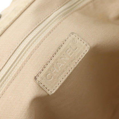 Chanel Camellia Flower Tote Canvas, Beige, Canvas, Tote Bag
