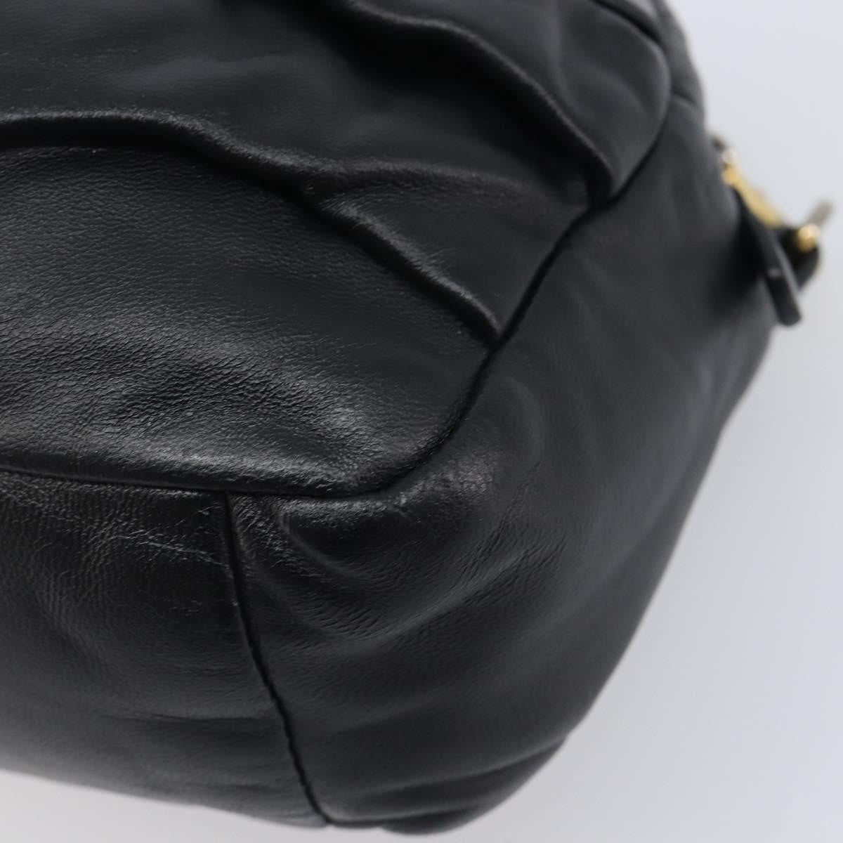 Miu Miu Shoulder Matelasse Leather, Black, Leather, Shoulder Bag