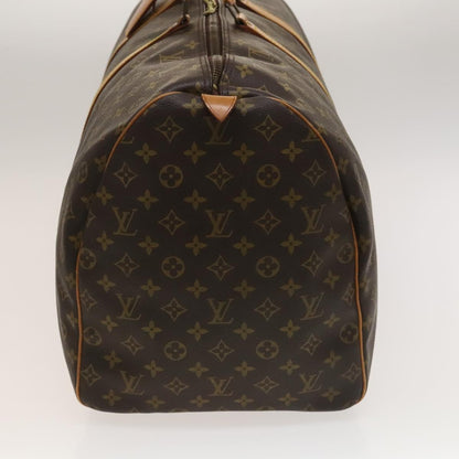 Louis Vuitton Keepall Bag Monogram Canvas, BROWN, CANVAS, Travel bag