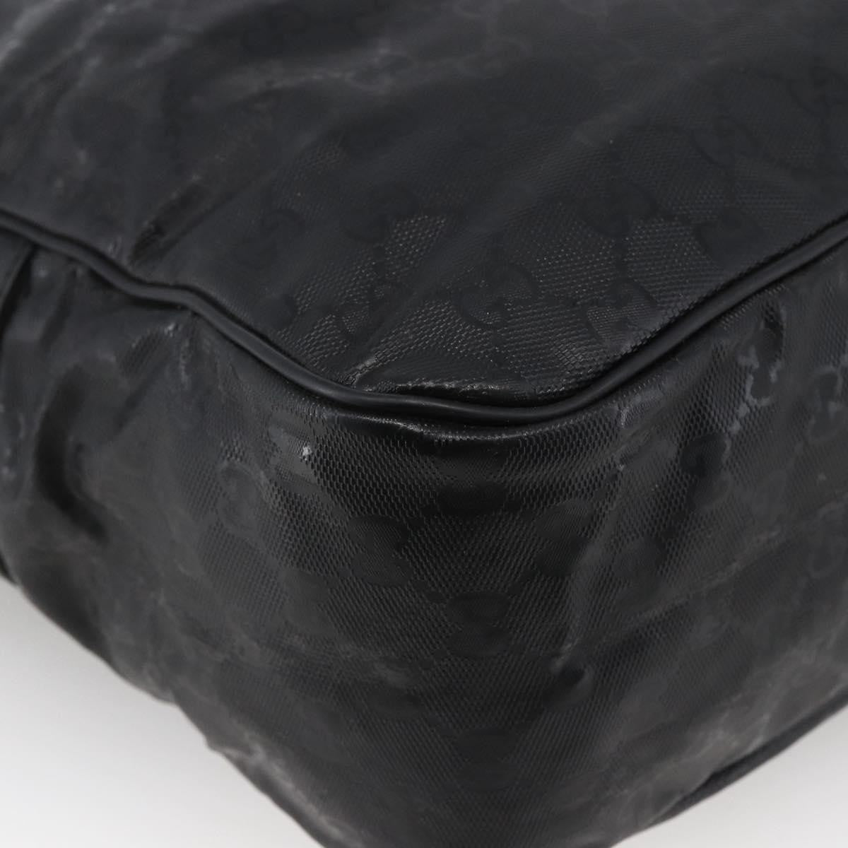 Gucci Zip Messenger GG Imprime, Black, Canvas, Handbag