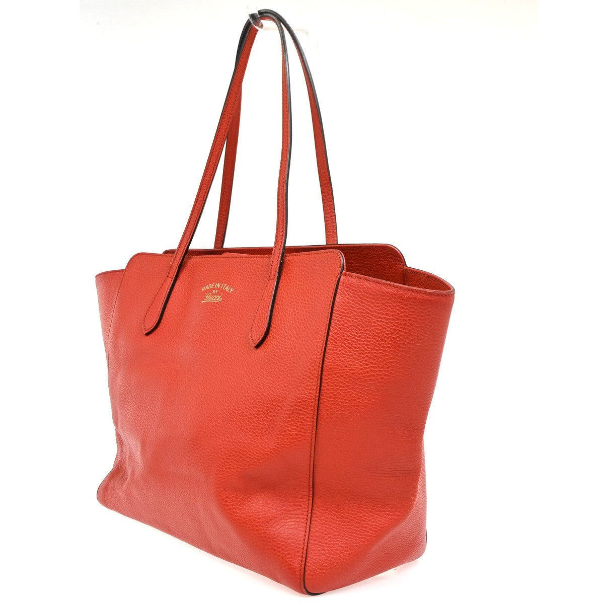 Gucci Swing Leather, Red, Leather, Tote Bag