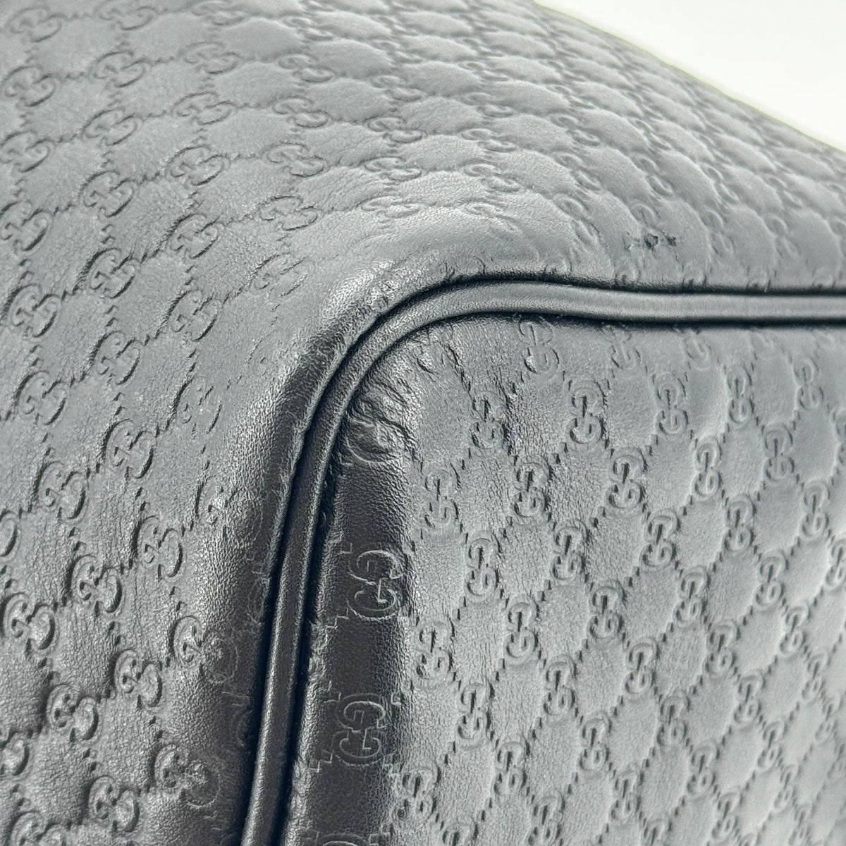 Gucci Joy Boston Microguccissima Leather, Black, Leather, Handbag