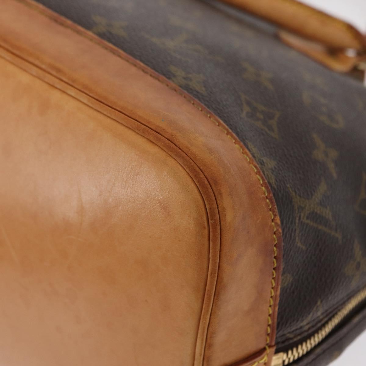 Louis Vuitton Alma Handbag Monogram Canvas, BROWN, CANVAS, Handbag