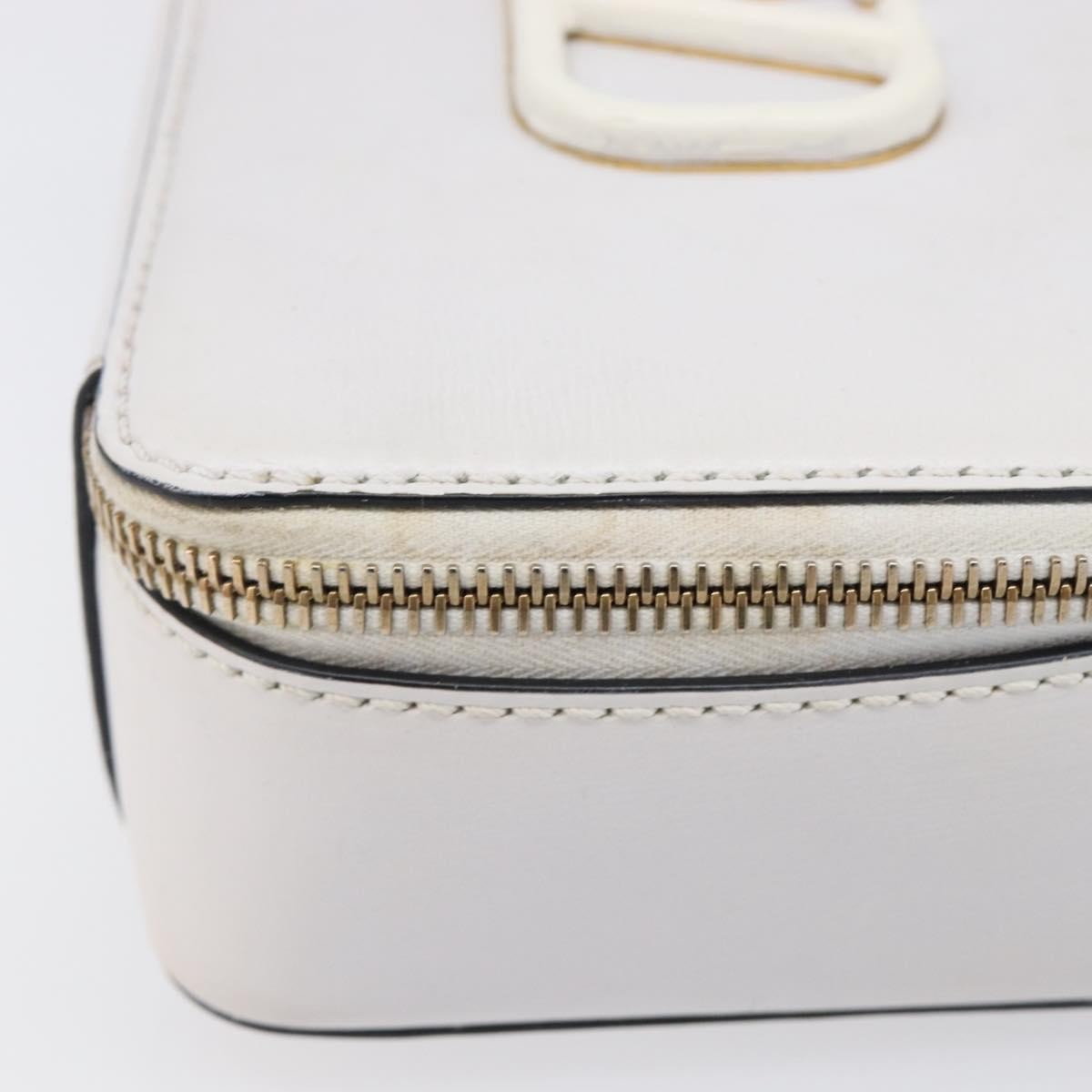 Valentino Garavani VSling Leather, White, Leather, Shoulder Bag