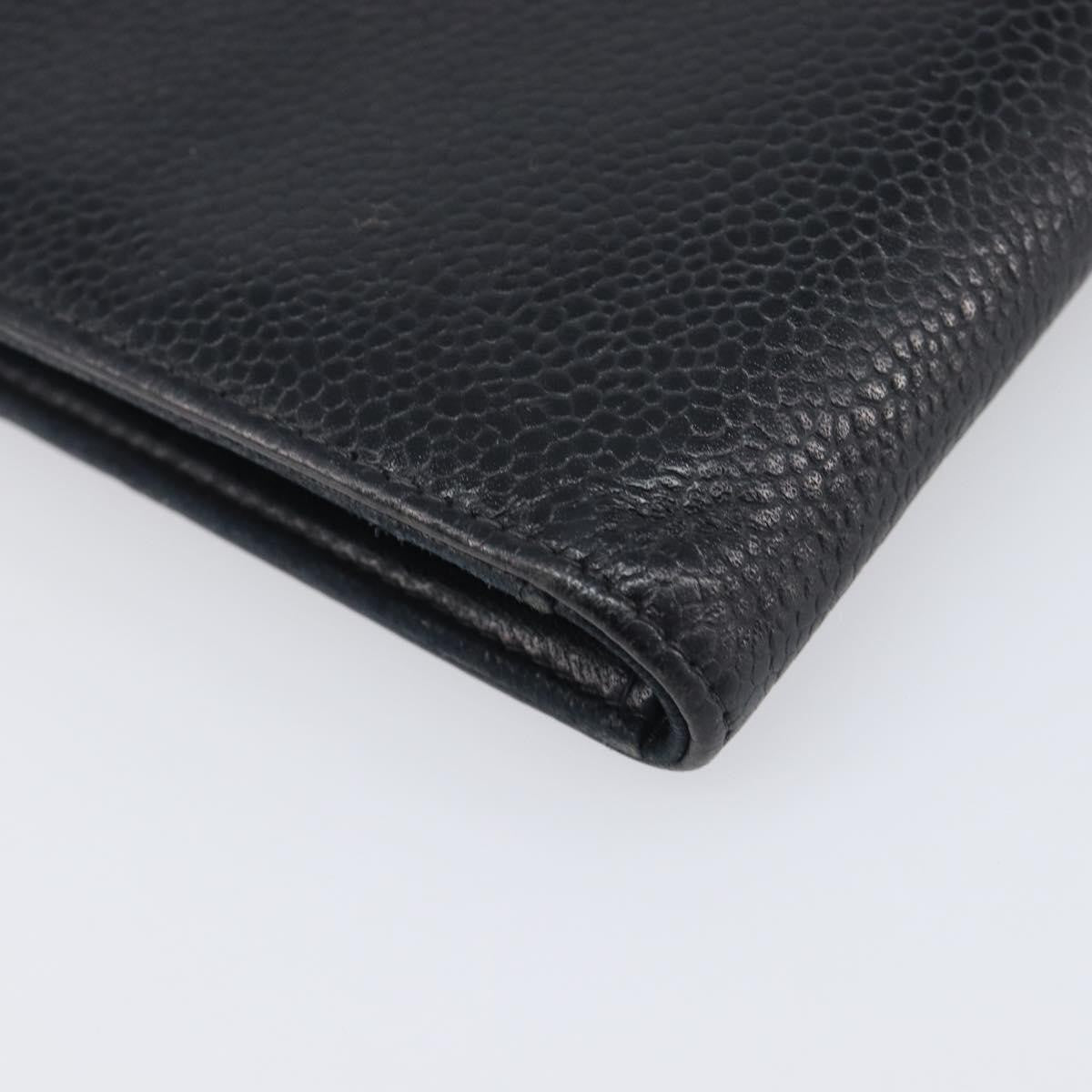 Chanel Timeless CC French Leather, Black, Calfskin, Wallet