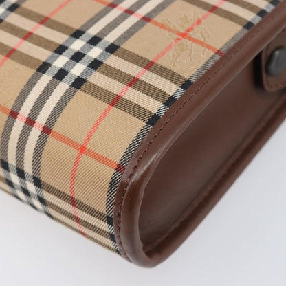 Burberry Nova check Pochette Canvas, Beige, Canvas, Clutch