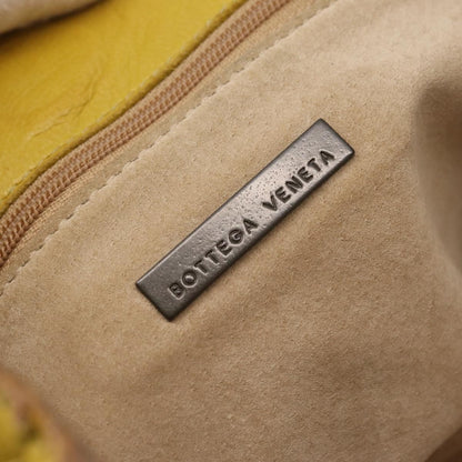Bottega Veneta Belted Intrecciato Nappa, Yellow, Leather, Tote Bag