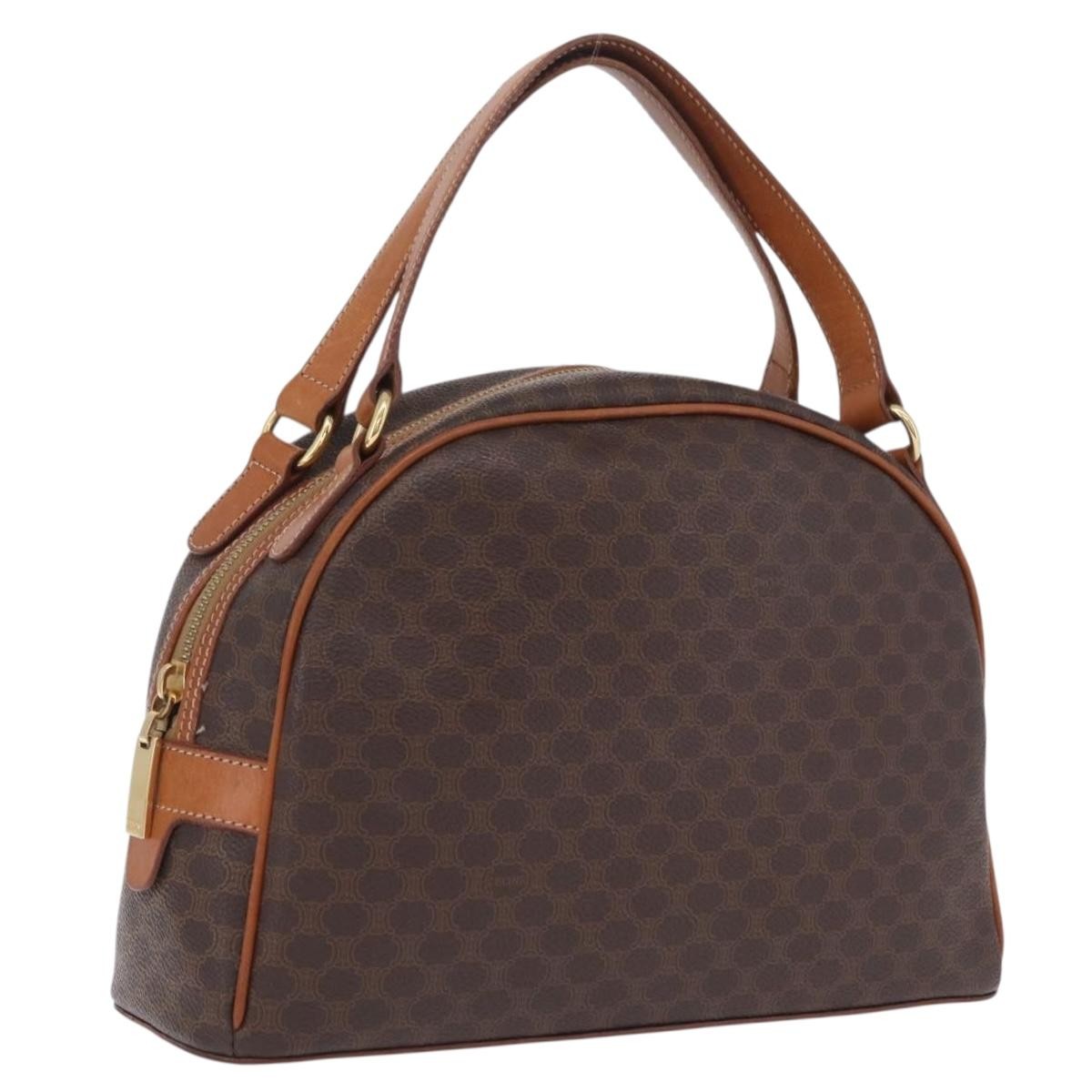 Celine Vintage Handbag Toile Céline, Brown, Canvas, Handbag