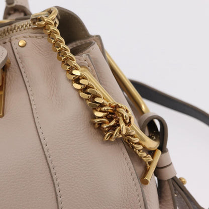 Chloe Hailey Leather, Beige, Leather, Handbag