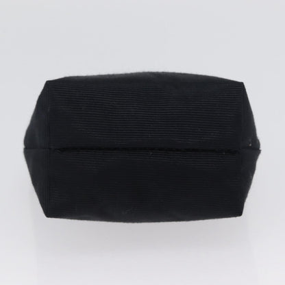 Celine Circle Logo Pouch Canvas, Black, Canvas, Clutch