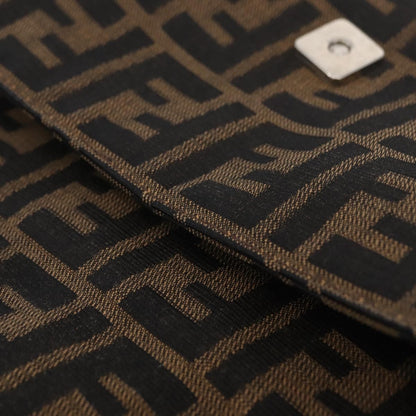 Fendi Baguette Zucca Canvas, Brown, Canvas, Handbag