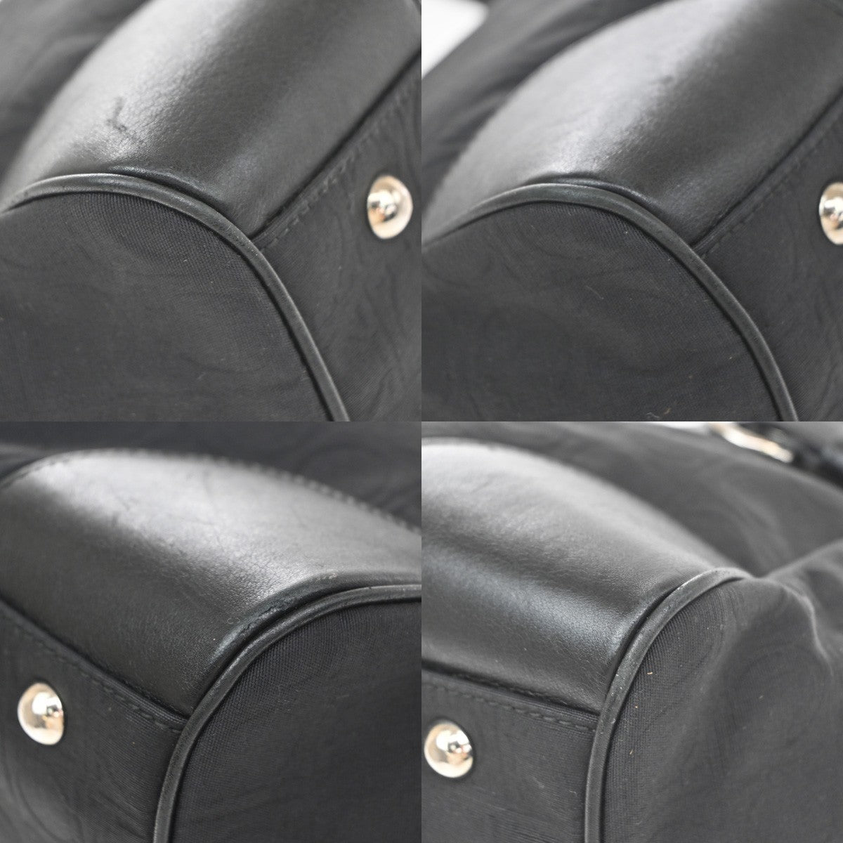 Salvatore Ferragamo Gancini Tote Canvas, Black, Canvas, Tote Bag