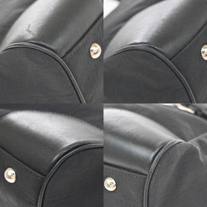 Salvatore Ferragamo Gancini Tote Canvas, Black, Canvas, Tote Bag