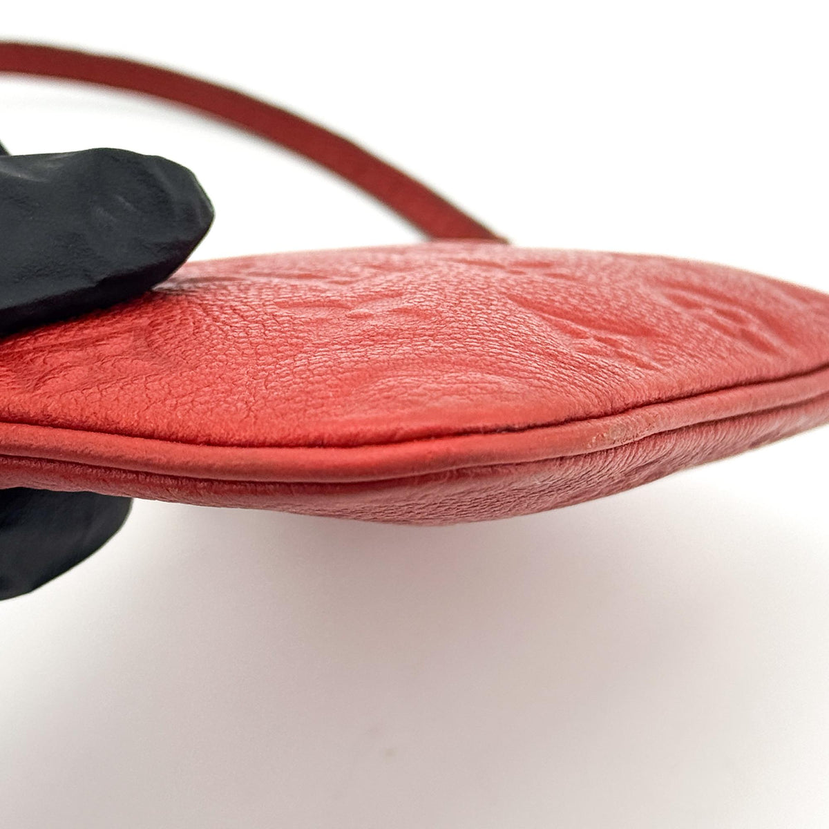 Louis Vuitton Multi Pochette Accessoires Pouch Monogram Empreinte Giant, Red, Leather, Clutch