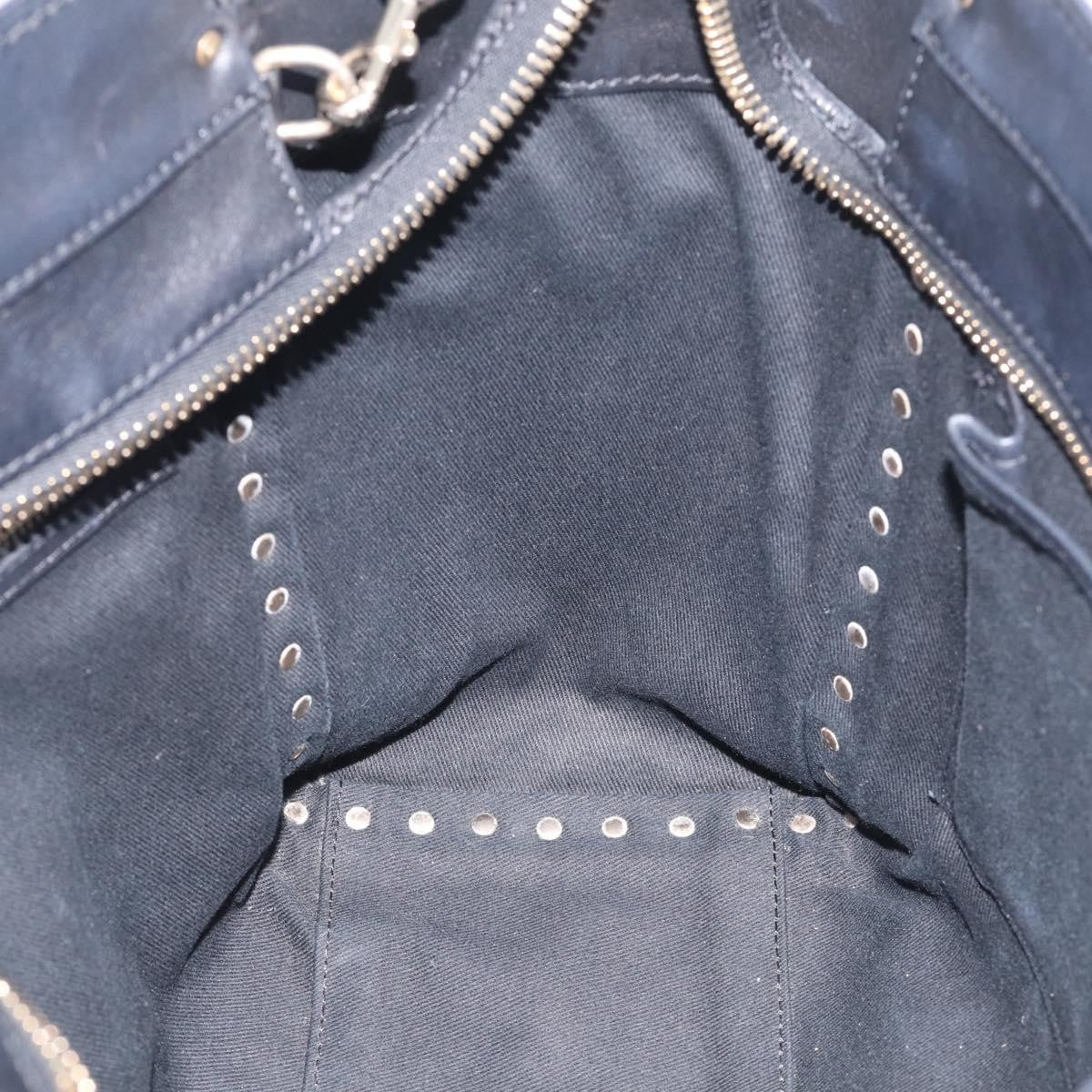 Valentino Garavani Rockstud Soft Leather, Black, Leather, Tote Bag