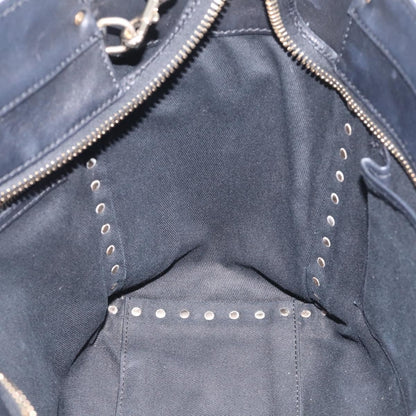 Valentino Garavani Rockstud Soft Leather, Black, Leather, Tote Bag