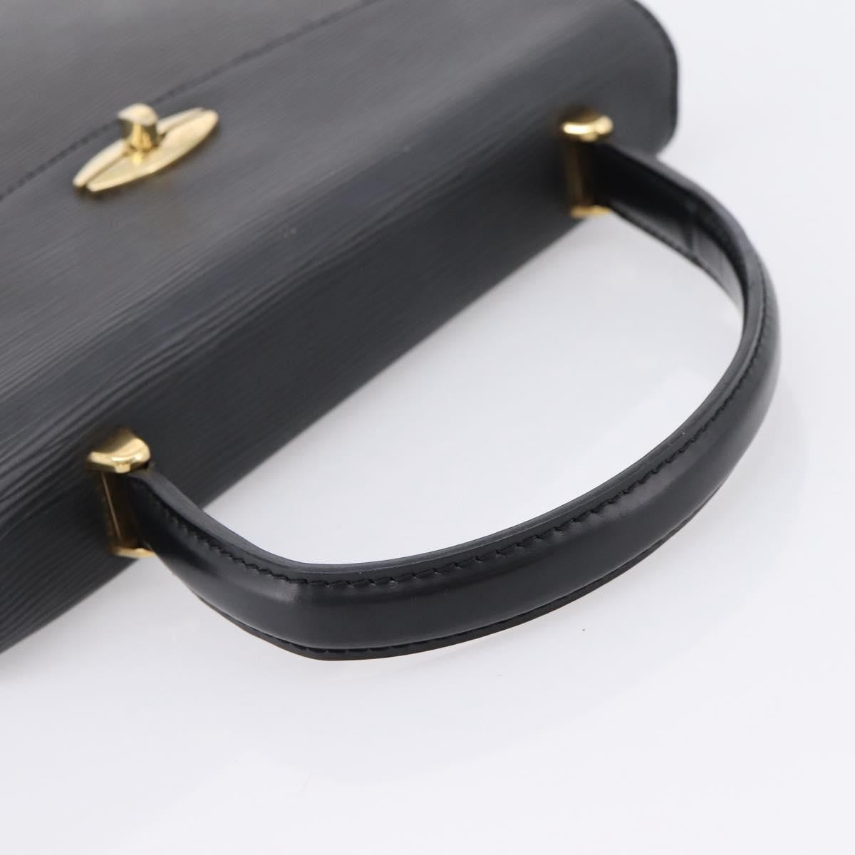 Louis Vuitton Malesherbes Epi Leather, Black, Leather, Handbag