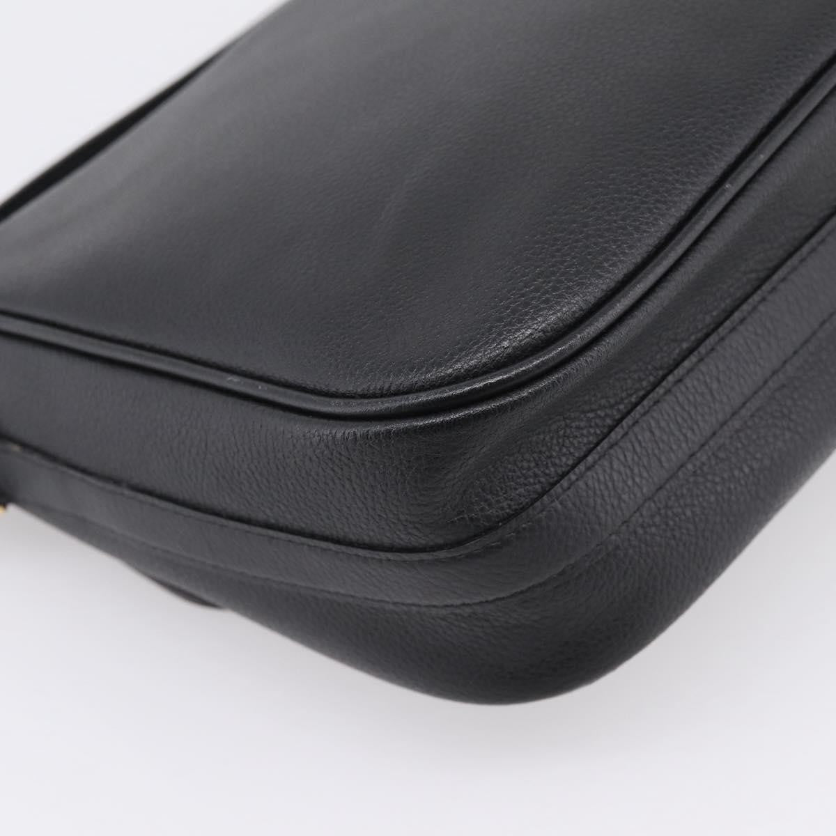 Saint Laurent Vintage Shoulder bag leather, Black, Leather, Shoulder Bag