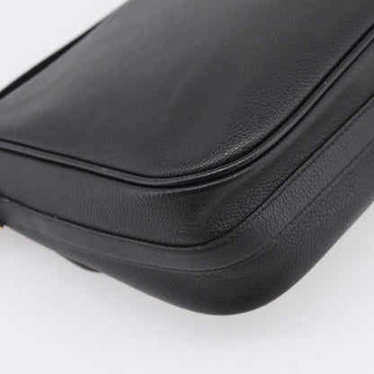 Saint Laurent Vintage Shoulder bag leather, Black, Leather, Shoulder Bag