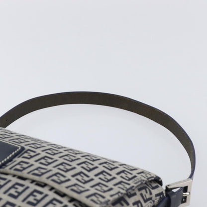Fendi Zucchino Canvas Mamma Baguette Canvas, Navy, Canvas, Shoulder Bag