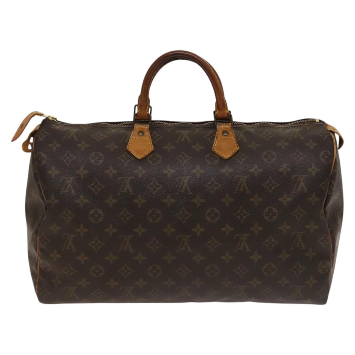 Louis Vuitton Speedy Handbag Monogram Canvas, BROWN, CANVAS, Handbag