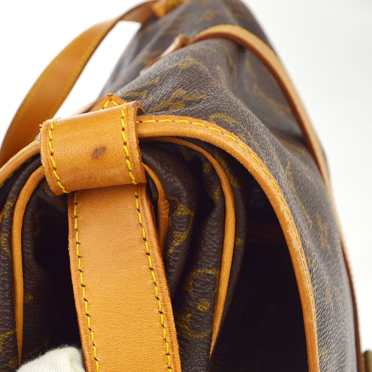 Louis Vuitton Saumur Monogram Canvas, Brown, Canvas, Shoulder Bag