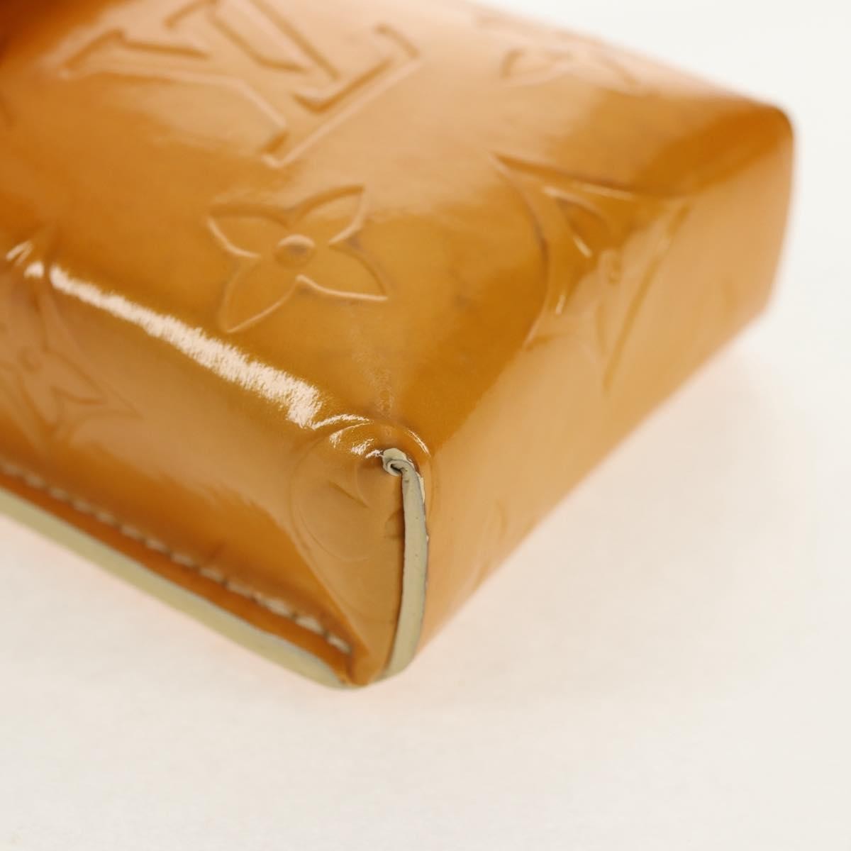 Louis Vuitton Walker Cigarette Case Holder Monogram Vernis, Yellow, Patent Leather, Toiletry Case