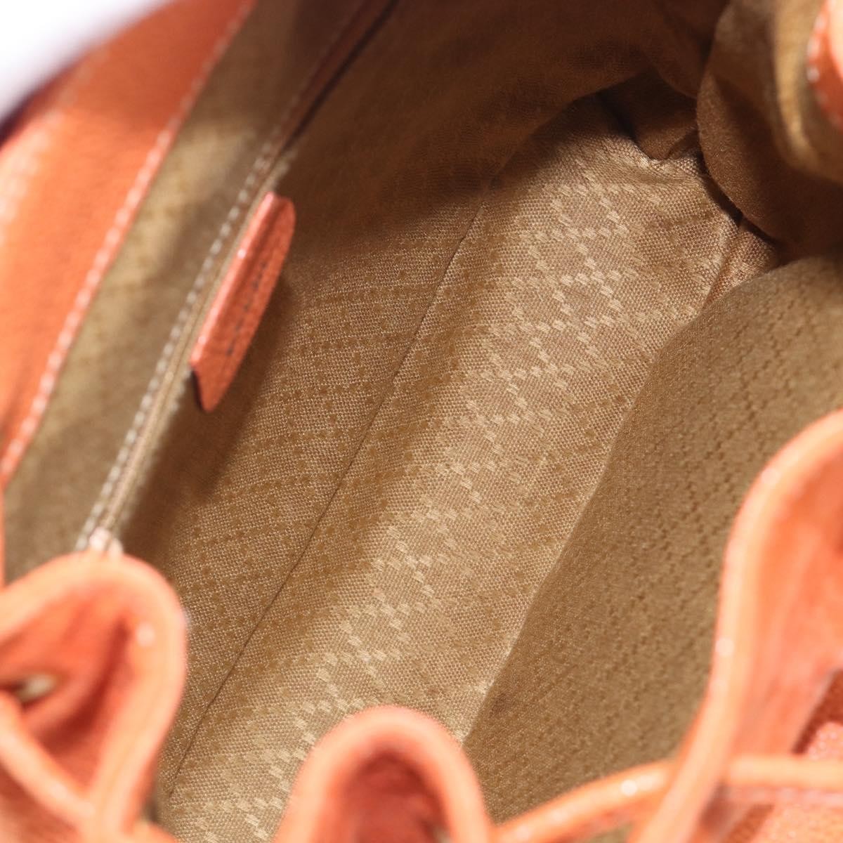 Gucci Vintage Bamboo Suede, Orange, Suede, Backpack