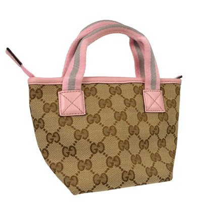 Gucci Kid's Web GG Canvas, Beige, Canvas, Tote Bag
