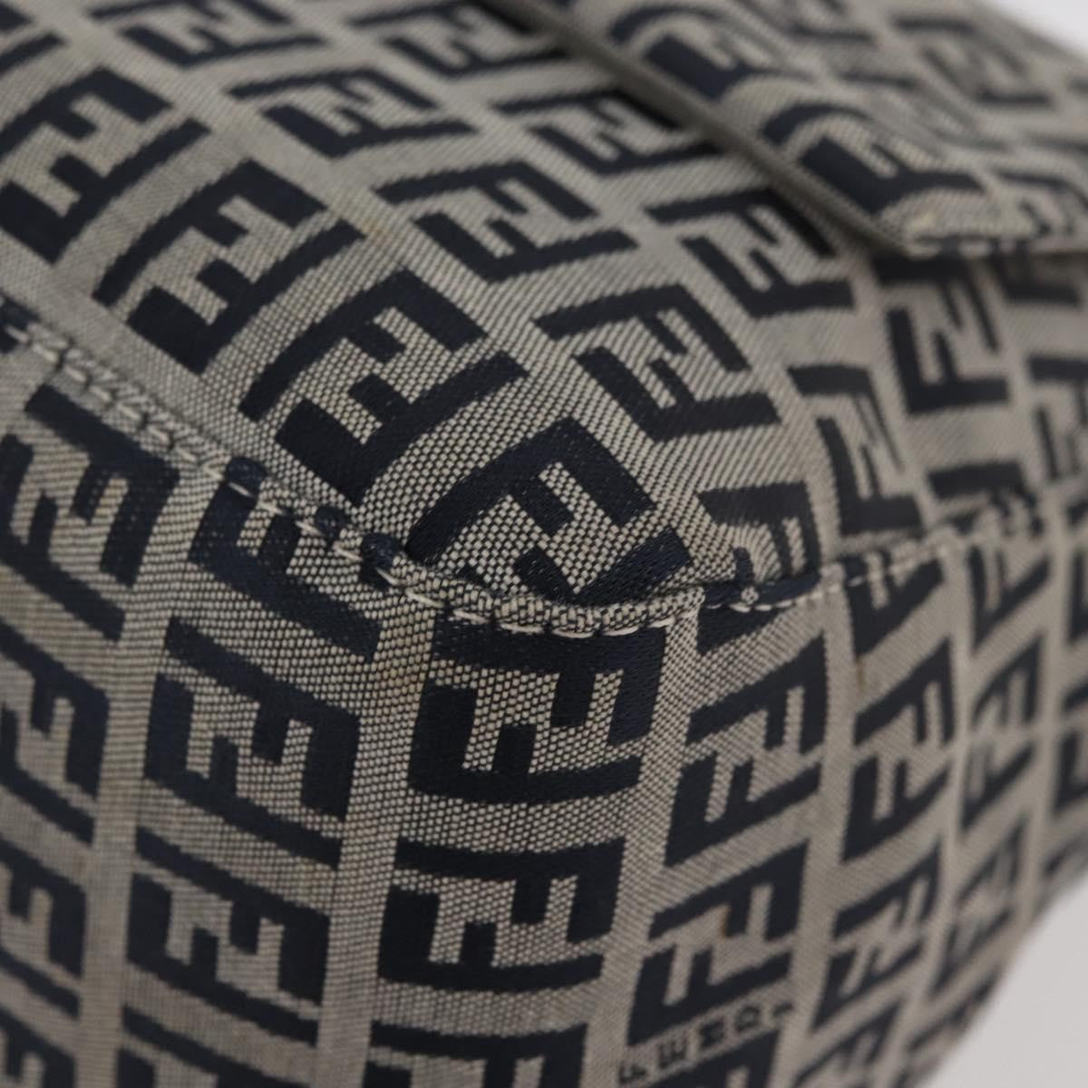 Fendi Baguette Zucchino Canvas, Navy, Canvas, Handbag