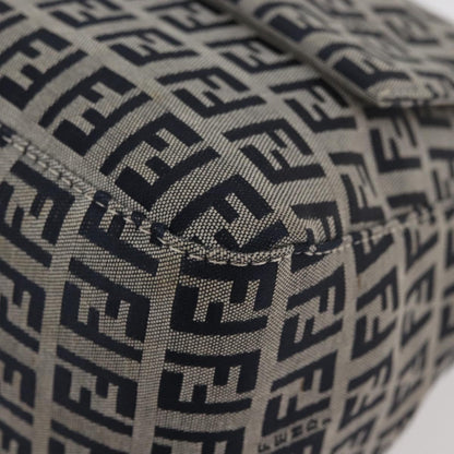 Fendi Baguette Zucchino Canvas, Navy, Canvas, Handbag
