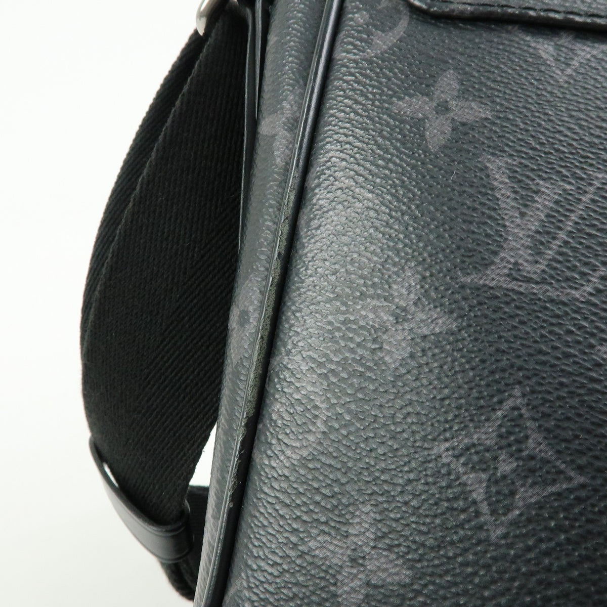 Louis Vuitton District Messenger Monogram Eclipse Canvas, Gray, Canvas, Handbag