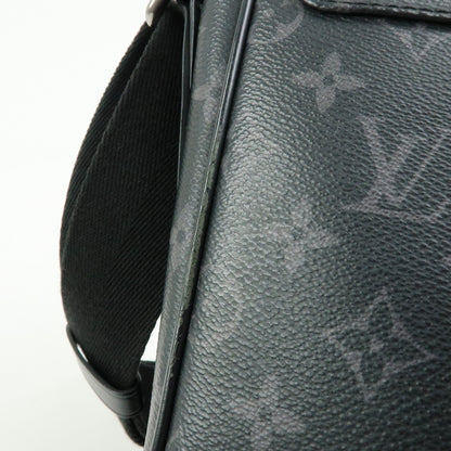 Louis Vuitton District Messenger Monogram Eclipse Canvas, Gray, Canvas, Handbag
