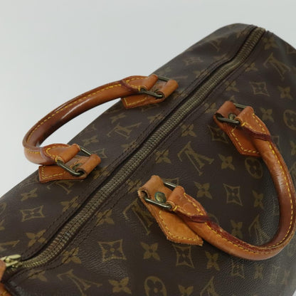 Louis Vuitton Speedy Handbag Monogram Canvas, BROWN, CANVAS, Handbag