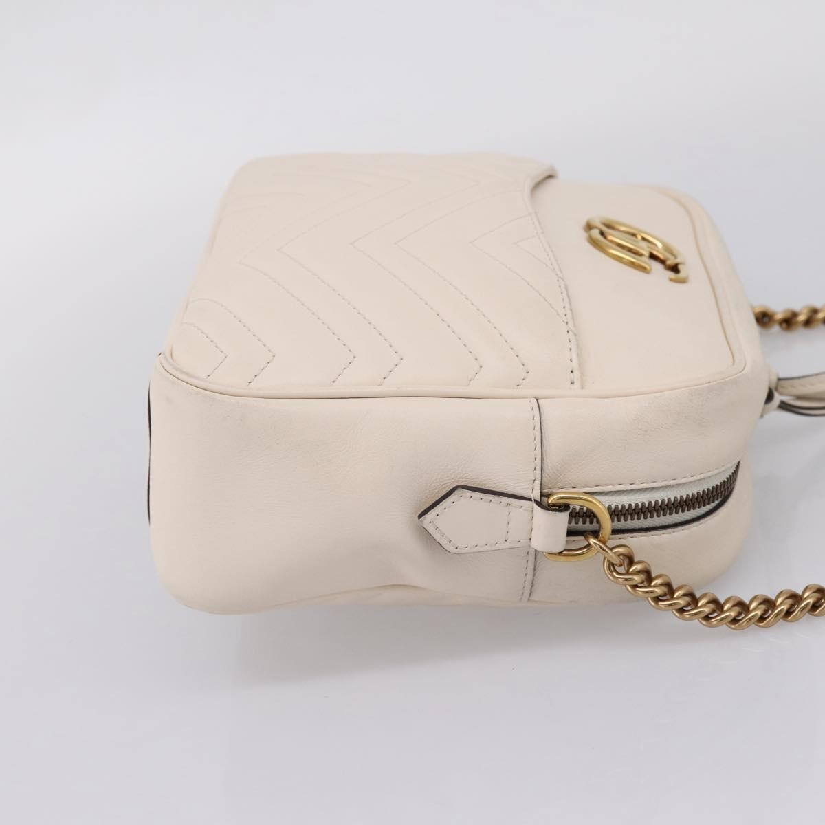 Gucci GG Marmont Multi-Use Matelasse Leather, White, Leather, Handbag