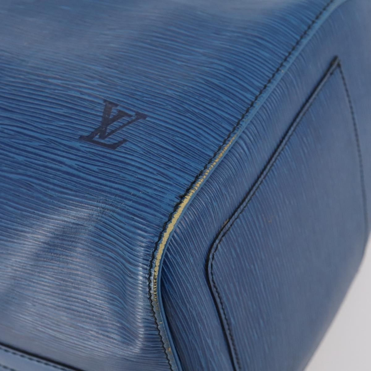 Louis Vuitton Keepall Epi Leather, Blue, Leather, Travel Bag
