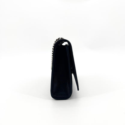 Saint Laurent Classic Monogram Grainy Leather, Black, Leather, Crossbody Bag