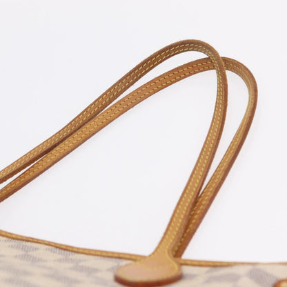 Louis Vuitton Neverfull Damier, White, Canvas, Tote Bag