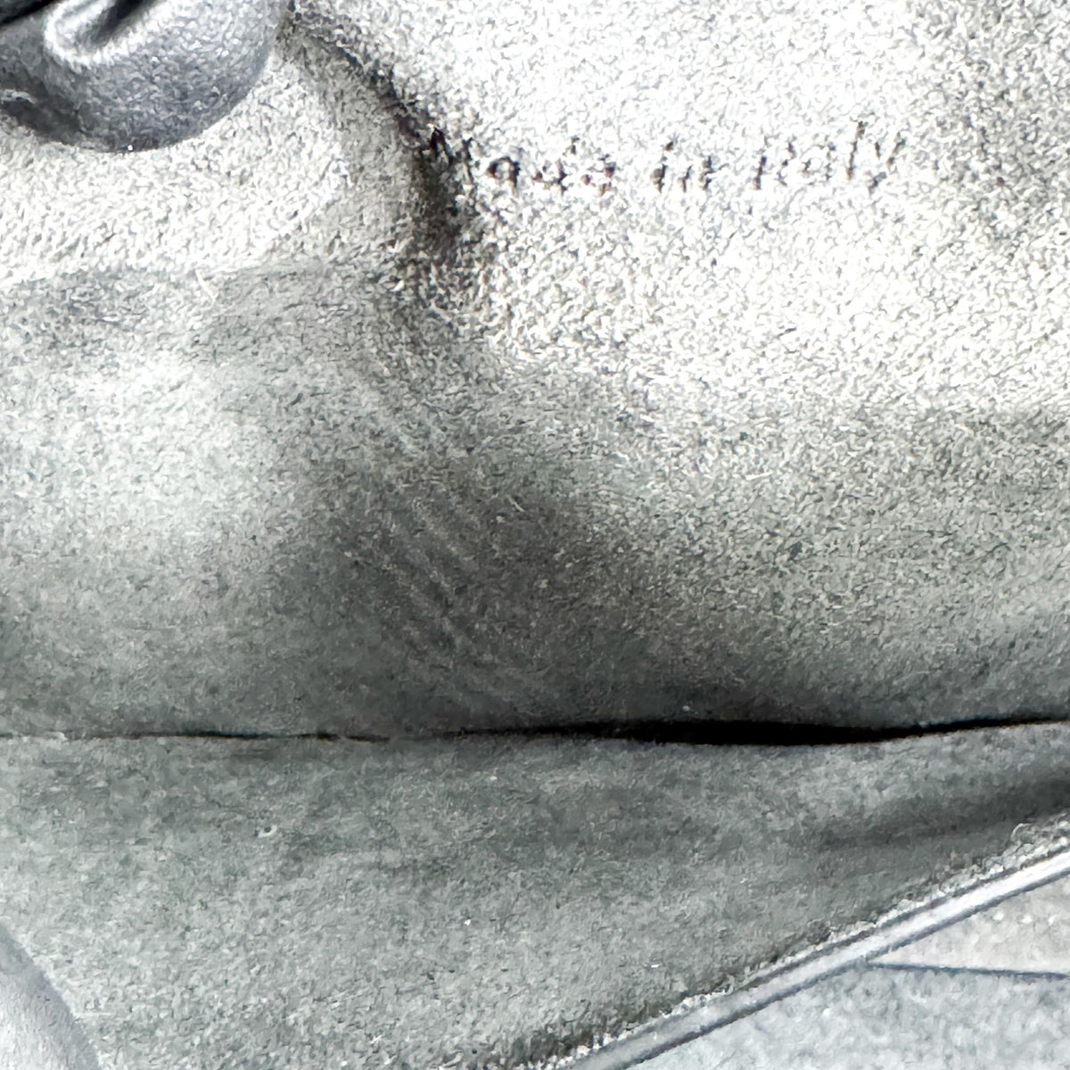 Celine Belt Calfskin, Gray, Leather, Handbag