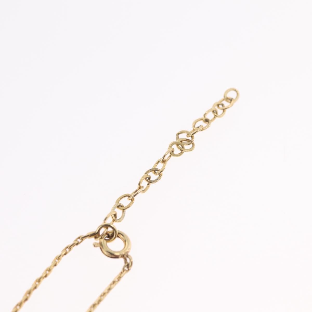 Christian Dior Logo Heart Pendant Metal, Gold, Metal, Necklace