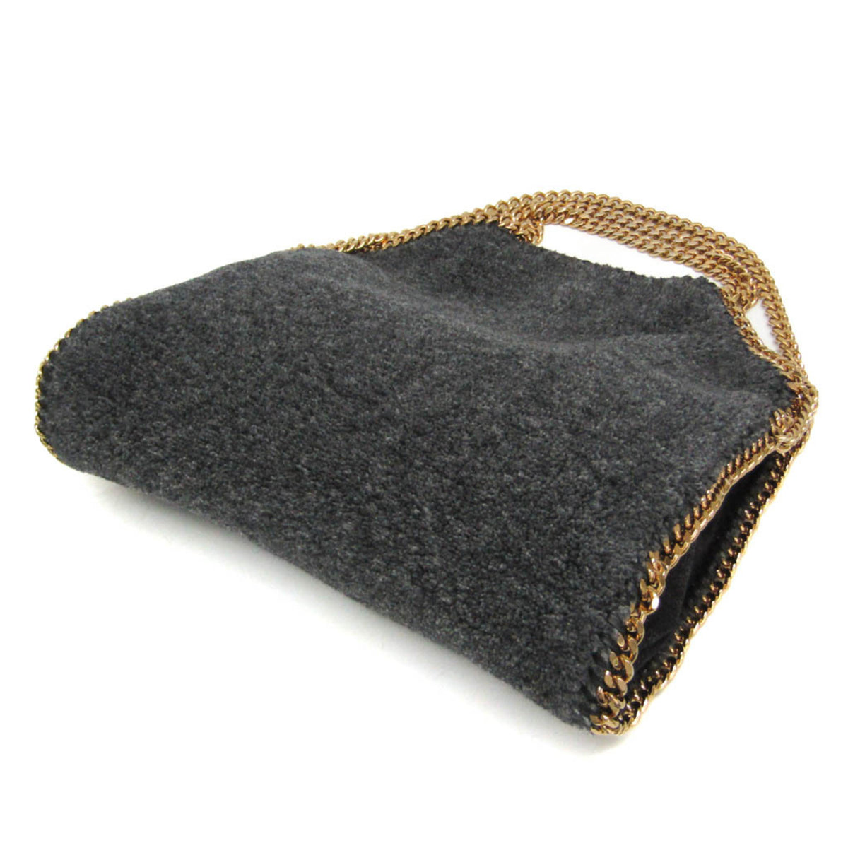 Stella McCartney Falabella Faux Leather, Gray, Polyester, Shoulder Bag